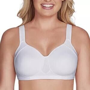 Vanity Fair Full Figure Wire Free Sports Bra white SIZE 44C 71500
